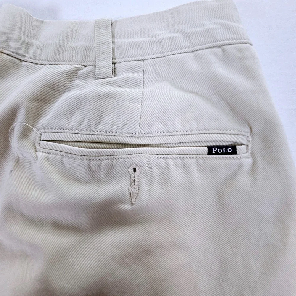 Polo Ralph Lauren Mens Classic Fit Chino Pants Khaki Cream 34x34
